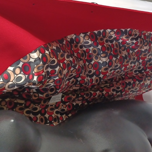 Le Suit Women's Red Long Blazer Jacket, Polyester, 14 - Picture 5 of 8